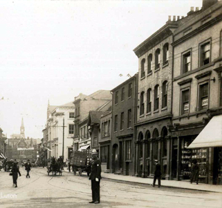 77 (nearest the camera) to 61 George Street about 1910 [Z1306/75]